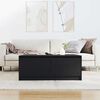 vidaXL Coffee Table with Drawers Black Oak 100x100x40 cm