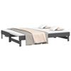 vidaXL Pull-out Day Bed without Mattress Grey 2x(100x200) cm