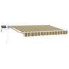 vidaXL Manual Awning Frame with LEDs Green, Yellow and White 3 x 2.5 m