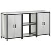 vidaXL Kitchen Storage Set HATTEM 3 pcs Silver Galvanised Steel