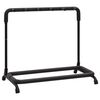 vidaXL Folding Guitar Stand with 5 Sections Black 74x41x66 cm Steel
