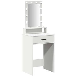 vidaXL Dressing Table White 50 x 41 x 140 cm Engineered Wood