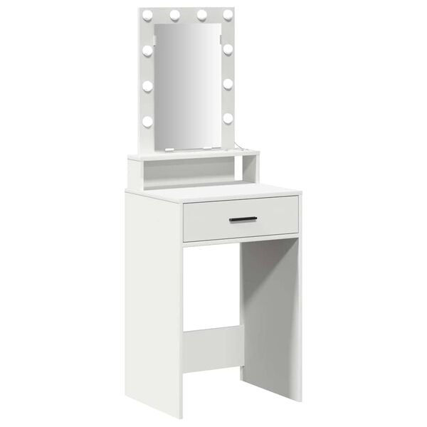 vidaXL Dressing Table White 50 x 41 x 140 cm Engineered Wood