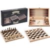 Tender Toys 3-in-1-Board Games Wood