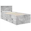 vidaXL Daybed Concrete Grey and Black 100 x 200 cm Engineered Wood