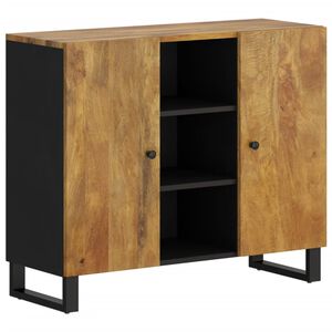 vidaXL Sideboard with 2 Doors 90x33x75 cm Solid Wood Mango