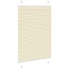 vidaXL Pleated Blind Cream 100x150 cm Fabric Width 99.4 cm Polyester