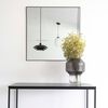 House Nordic Square Mirror Daisy Black