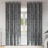 vidaXL Velvet Curtains with Curtains 2 pcs Grey 245 x 140 cm Velvet