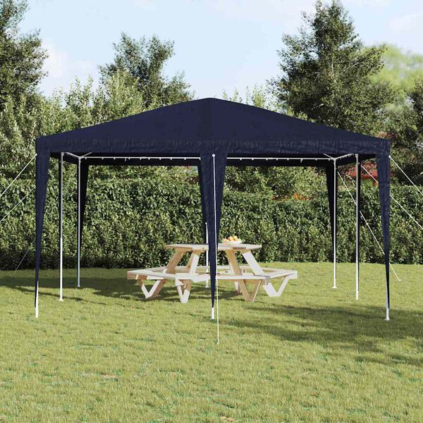 vidaXL Party Tent Blue 400 x 400 x 266 cm Polyethylene and Steel