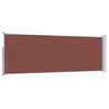 vidaXL Patio Retractable Side Awning 100x300 cm Brown