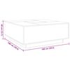 vidaXL Coffee Table with Infinity LED White 100x100x40 cm