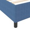 vidaXL Platform Bed Frame Blue 140 x 200 cm Fabric