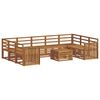 vidaXL Sofa Sets 10 pcs Natural Solid Acacia Wood