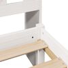 vidaXL Bookcase Bed without Mattress White 140x190 cm Solid Wood Pine