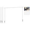 ProGarden Decoration Table Rod With Table Clamp Metal White