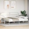 vidaXL Daybed Frame White 100 x 200 cm Powder-Coated Steel