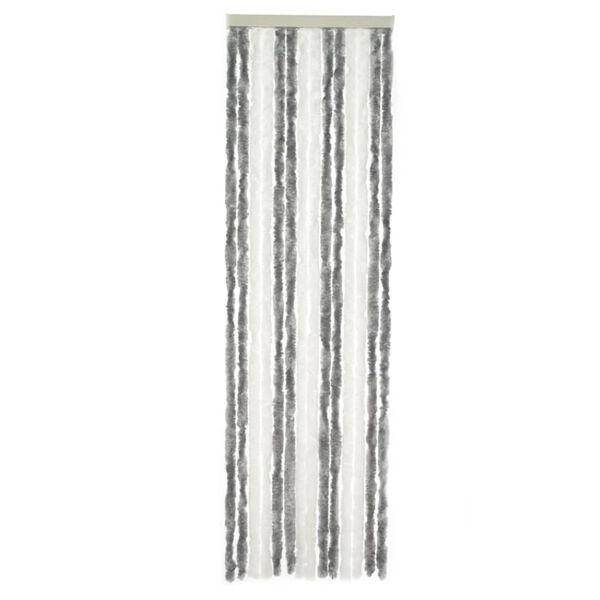 Travellife Fly Curtain for Door Chenille Basic 185x56 cm Grey and White