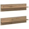 vidaXL Wall Shelf Wall-Mounted 2 pcs Artisan Oak 80 x 11.5 x 18 cm