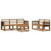 vidaXL Outdoor Sofa Set 6 pcs Natural Solid Acacia Wood