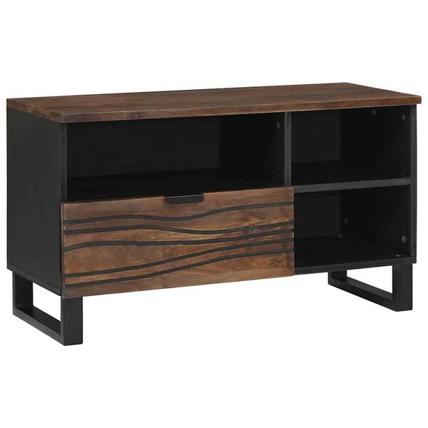 vidaXL TV Units with Drawer Walnut 80 x 33 x 46 cm Engineered wood