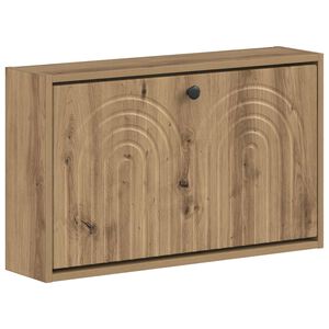 vidaXL Wall-Mounted Shoe Cabinet ALKMAAR 71 x 17 x 43 cm Artisan Oak