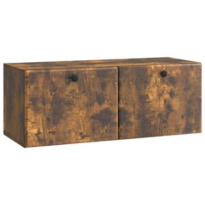 vidaXL Wall-Mounted TV Cabinet Smoked Oak 78.5 x 31 x 30 cm