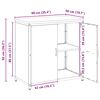vidaXL Kitchen Storage with Shelf Silver 90 x 50 x 92 cm Steel