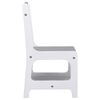 vidaXL Children's Table with 2 Chairs White MDF