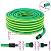 vidaXL Garden Hose 5-Ply Green and Yellow 1 / 2'' 10 m PVC