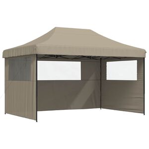 vidaXL Party Tent 292 x 440 x 315 cm Taupe Oxford Fabric