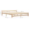 vidaXL Bed Frame without Mattress with 4 Drawers Solid Wood 200x200 cm