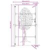 vidaXL Garden Gate 100x175 cm Corten Steel Tree Design