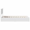 vidaXL Storage Bed with Headboard White 90 x 190 cm Engineered Wood