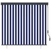 vidaXL Outdoor Roller Blind 160x250 cm Blue and White