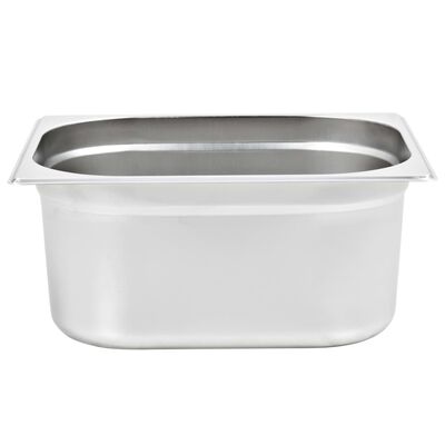vidaXL Gastronorm Containers 2 pcs GN 1/2 150 mm Stainless Steel