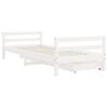 vidaXL Kids Bed Frame with Drawers White 80x200 cm Solid Wood Pine