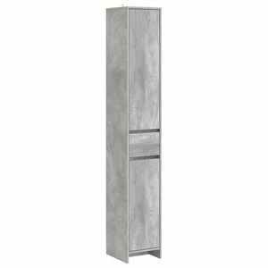 vidaXL Bathroom Cabinet Concrete Grey 30 x 33 x 190 cm Engineered Wood