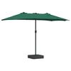 vidaXL Garden Parasol Green 385 x 209 x 244 cm Polyester