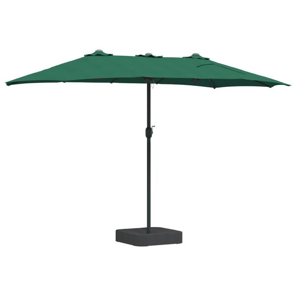 vidaXL Garden Parasol Green 385 x 209 x 244 cm Polyester