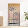 vidaXL Insect Door Curtain Palm Tree Print 90x220 cm Bamboo