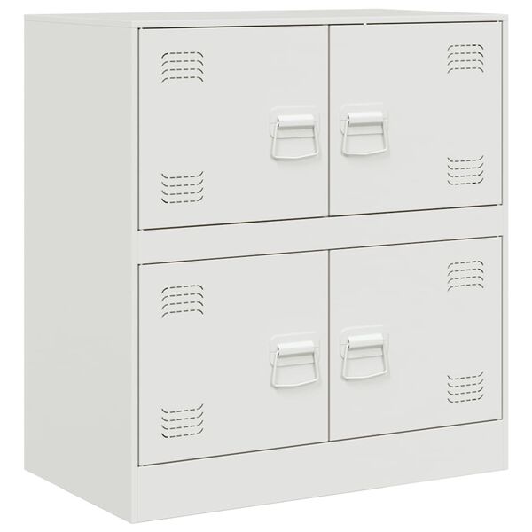 vidaXL Sideboard White 67x39x73 cm Steel