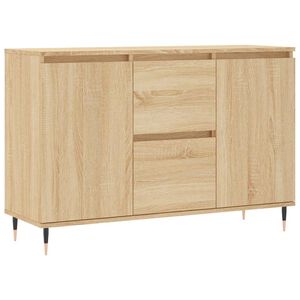 vidaXL Sideboard Sonoma Oak 101.5x35x70 cm Engineered Wood