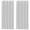 vidaXL Voile Curtain 2 pcs Light Grey 225 x 140 cm Polyester