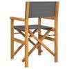 vidaXL Folding Director's Chairs 2 pcs Cream Solid Wood Teak