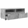 vidaXL TV Cabinet Concrete Grey 100 x 48 x 43 cm Engineered Wood