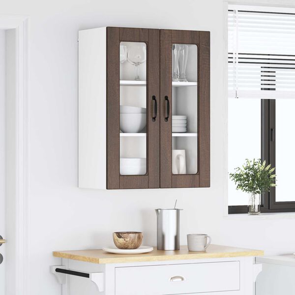 vidaXL Kitchen Cabinet Brown Oak 60 x 31 x 80 cm Engineered Wood