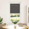 vidaXL Pleated Blind Black 60x150 cm Fabric Width 59.4 cm Polyester