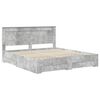 vidaXL Bed Frame with Drawer with Headboard Manual Engineered Wood