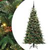 vidaXL Artificial Hinged Christmas Tree Green 180 cm PE and PVC